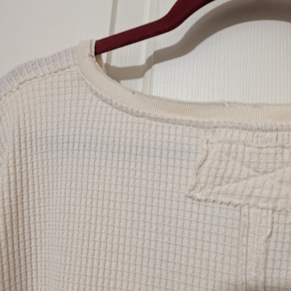 NWT Free People We The Free Buttercup Thermal In Ivory, Size XS 🌙 - Picture 10 of 10